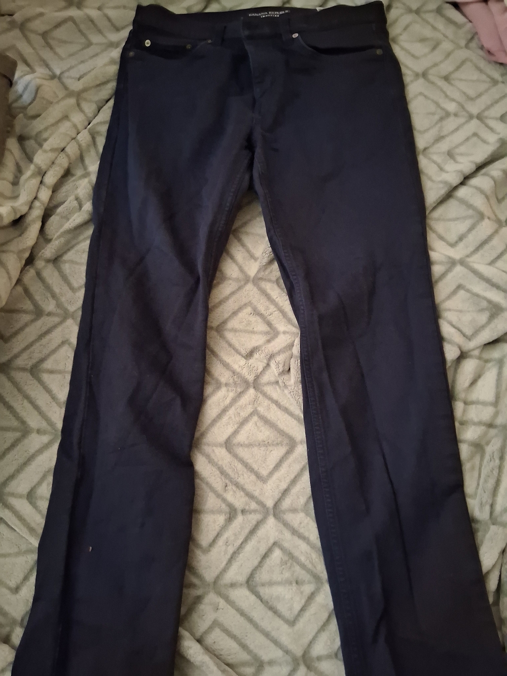 Banana Republic Dark Navy Straight Chinos
